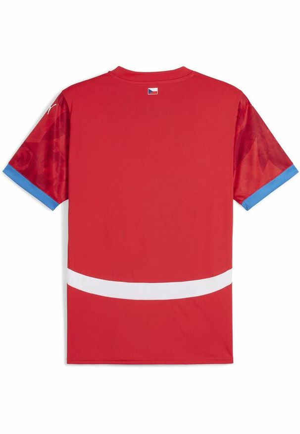 Puma - Koszulka domowa République Tchèque Euro 2024. Kolor: czerwony. Materiał: jersey