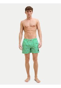 Jack & Jones - Jack&Jones Szorty kąpielowe Maui 12272933 Zielony Regular Fit. Kolor: zielony. Materiał: syntetyk