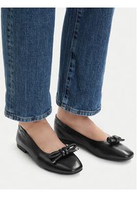 U.S. Polo Assn. Baleriny EO-OXANA001W/6L1 Czarny. Kolor: czarny. Materiał: skóra #9