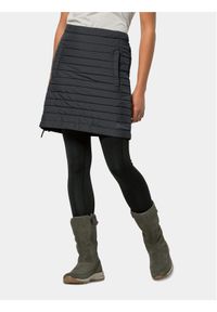 Jack Wolfskin Spódnica mini Iceguard Skirt 1503093 Czarny Slim Fit. Kolor: czarny. Materiał: syntetyk