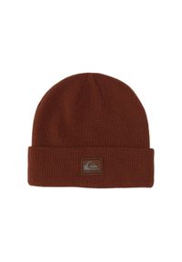 Czapka zimowa męska Quiksilver beanie. Kolor: brązowy. Materiał: akryl. Sezon: zima #1