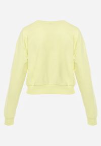 Renee - Jasnozielona Bluza z Bawełną ze Ściągaczami przy Rękawach i w Pasie Alberia. Kolor: zielony. Materiał: bawełna #2