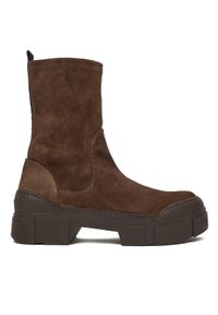 Vic Matié Botki 1H4010D V14D020350 Brązowy. Kolor: brązowy. Materiał: zamsz, skóra #1