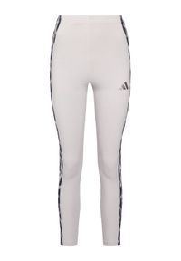 Adidas - adidas Legginsy Seasonal Essentials Leopard Print KC3883 Fioletowy Slim Fit. Kolor: fioletowy. Materiał: bawełna. Wzór: nadruk #1