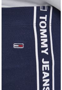Tommy Jeans legginsy DW0DW12636.PPYY damskie kolor granatowy z nadrukiem. Kolor: niebieski. Wzór: nadruk #2