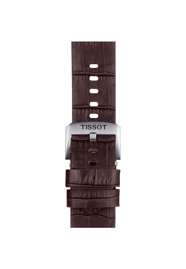 W.KRUK Tissot brązowy pasek skórzany 22 mm. Kolor: brązowy. Materiał: skóra. Styl: klasyczny, sportowy