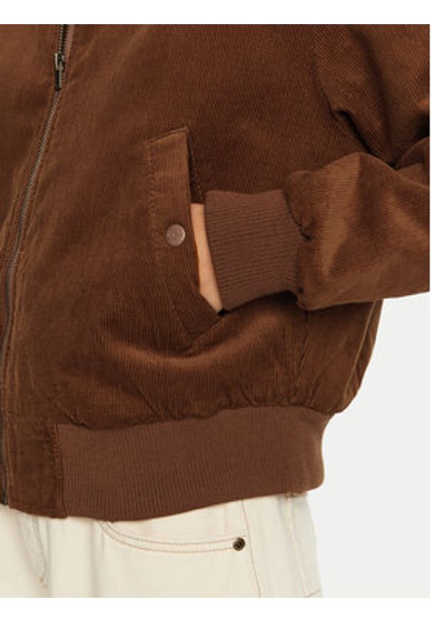 Wrangler Kurtka bomber Aviator 112356507 Brązowy Regular Fit. Kolor: brązowy. Materiał: sztruks, bawełna