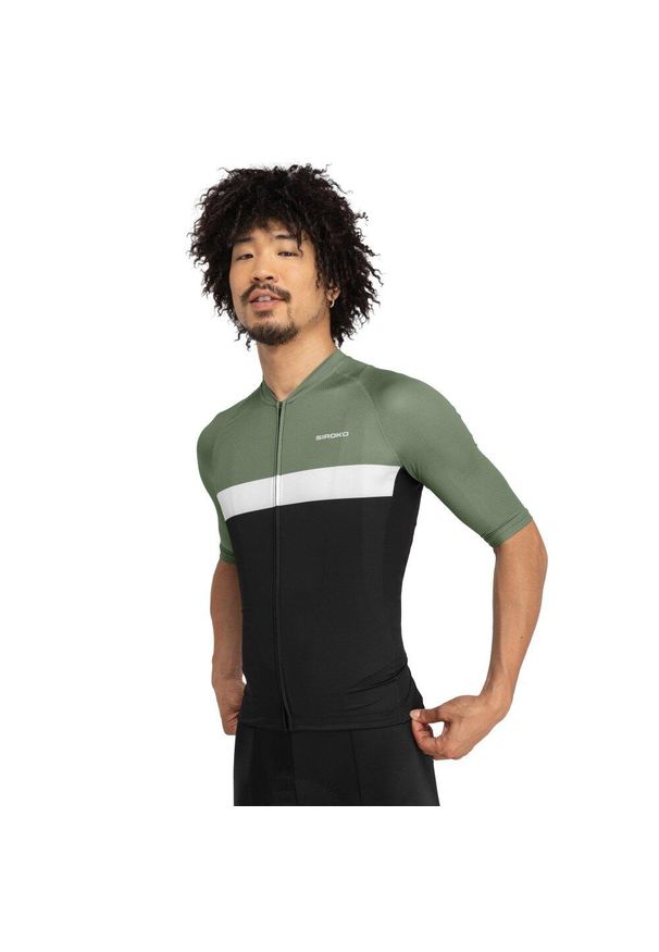 SIROKO - Męska ultralekka koszulka rowerowa Kolarstwo Siroko M3 Grand Master. Kolor: czarny. Materiał: jersey. Sport: kolarstwo