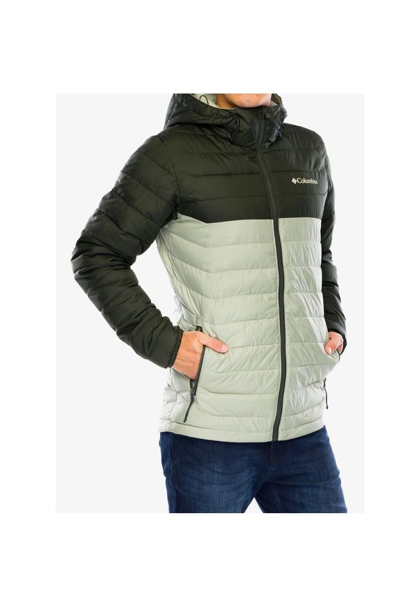 columbia - Kurtka ocieplana męska Columbia Powder Lite II Hooded Jacket. Kolor: zielony