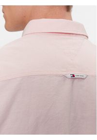 Tommy Jeans Koszula Oxford DM0DM18335 Różowy Regular Fit. Kolor: różowy. Materiał: bawełna #5