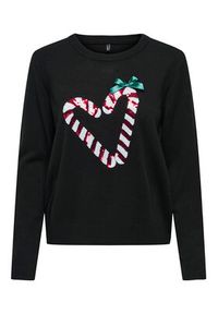 only - ONLY Sweter Xmas Shine 15355004 Czarny Regular Fit. Kolor: czarny. Materiał: syntetyk #2