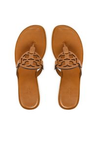 Tory Burch Japonki Miller Wedge 175318 Brązowy. Kolor: brązowy. Materiał: skóra #1