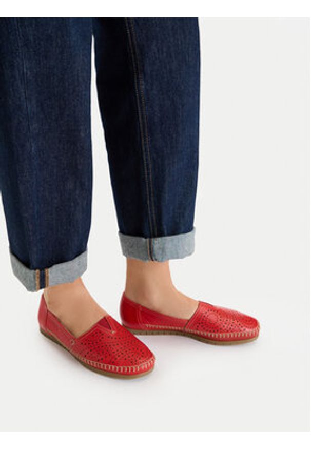 Lasocki Półbuty CEO-WB-MADONNA-12 Czerwony. Kolor: czerwony. Materiał: skóra