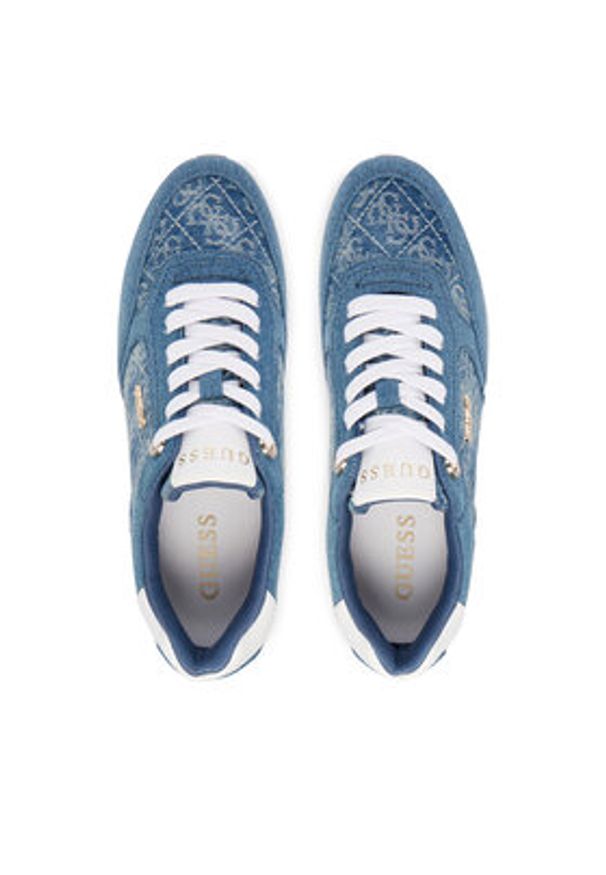 Guess Sneakersy FLPC11 FAL12 Niebieski. Kolor: niebieski. Materiał: materiał