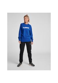 Bluza do piłki ręcznej damska Hummel Go Cotton Logo Sweatshirt Woman. Kolor: niebieski