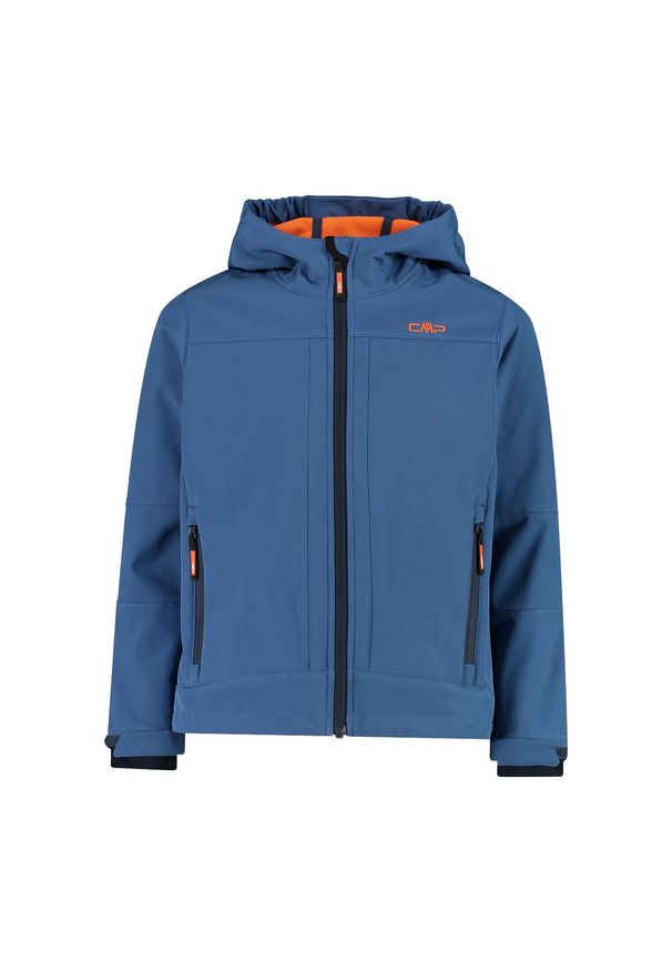 Kurtka dziecięca turystyczna CMP 3A00094. Kolor: niebieski. Materiał: softshell. Styl: sportowy