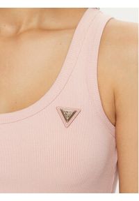 Guess Top V4YP06 K8RT2 Różowy Regular Fit. Kolor: różowy. Materiał: wiskoza #5