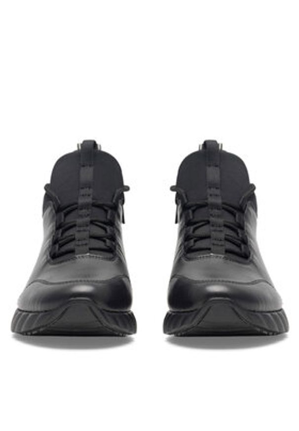 Remonte Sneakersy D5977-01 Czarny. Kolor: czarny. Materiał: skóra