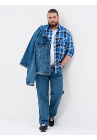 Big-Star - Koszula męska z linii Authentic w kratę niebieska Kilarsi 402. Typ kołnierza: kołnierzyk klasyczny. Kolor: niebieski. Materiał: jeans, materiał, bawełna. Długość rękawa: długi rękaw. Długość: długie. Sezon: lato. Styl: klasyczny #11