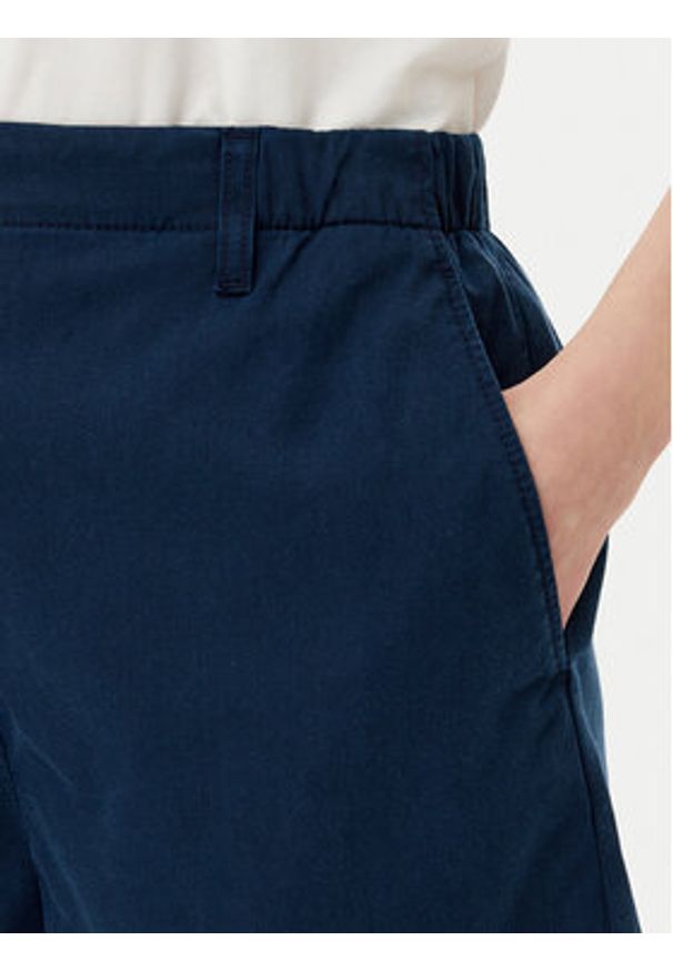 TOMMY HILFIGER - Tommy Hilfiger Szorty materiałowe WW0WW44762 Granatowy Regular Fit. Kolor: niebieski. Materiał: bawełna