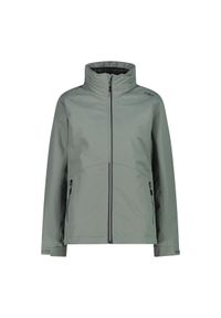 Damska kurtka wodoodporna CMP. Kolor: niebieski, wielokolorowy, zielony. Sport: turystyka piesza #1