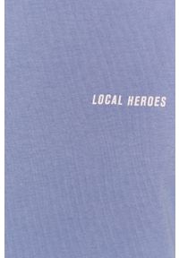 Local Heroes - T-shirt. Okazja: na co dzień. Kolor: fioletowy. Materiał: dzianina. Wzór: nadruk. Styl: casual #5