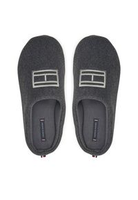 TOMMY HILFIGER - Tommy Hilfiger Kapcie FM0FM05227 Szary. Kolor: szary. Materiał: materiał #5