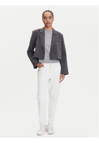 Calvin Klein Jeans Jeansy J20J225137 Biały Mom Fit. Kolor: biały