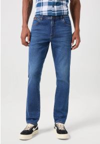 Wrangler - WRANGLER TEXAS SLIM MĘSKIE SPODNIE JEANSOWE JEANS DŻINSY HARVEY BLUE 112350817