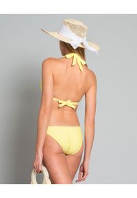 MISSION SWIM - Dół od bikini Joanna. Kolor: żółty. Materiał: materiał. Wzór: aplikacja, paski #3