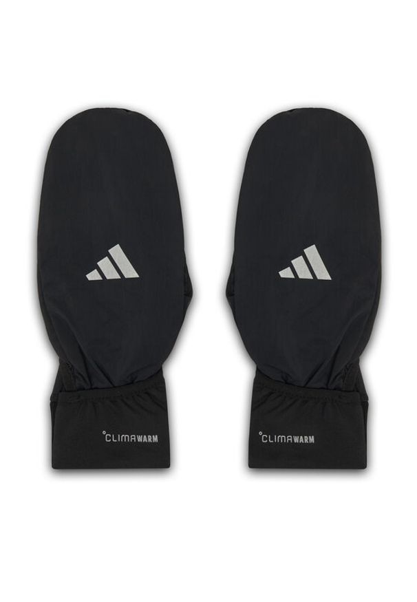 Adidas - adidas Rękawiczki Running Climawarm JM3078 Czarny. Kolor: czarny. Materiał: poliester, materiał. Technologia: ClimaWarm (Adidas). Sport: bieganie