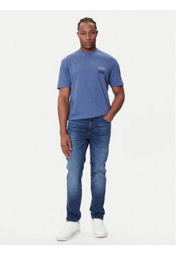 Hugo - HUGO T-Shirt Dusplito 50542816 Niebieski Relaxed Fit. Kolor: niebieski. Materiał: bawełna