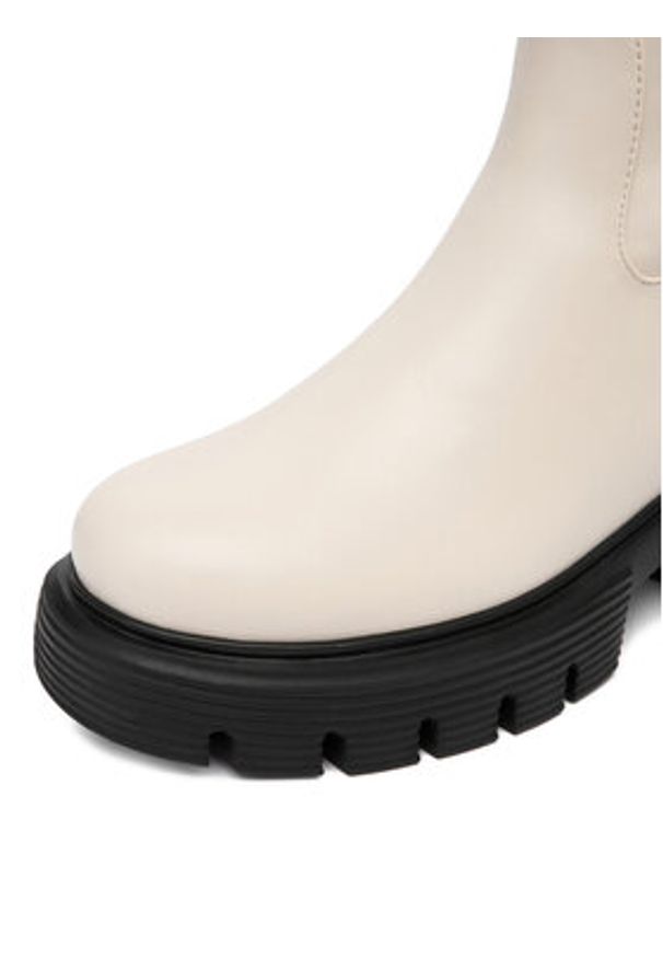 Nine West Kozaki CEO-SUMAYA-01 Écru. Kolor: kremowy. Materiał: materiał