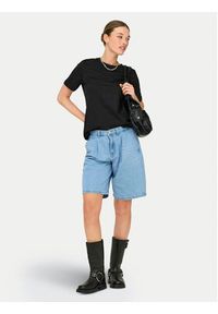 only - ONLY T-Shirt Freja 15367970 Czarny Regular Fit. Kolor: czarny. Materiał: bawełna #8
