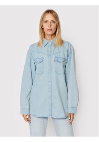 Levi's® Koszula jeansowa Dorsey Western A3364-0001 Niebieski Oversize. Kolor: niebieski. Materiał: bawełna, jeans