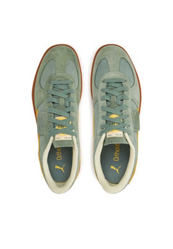 Puma Sneakersy Palermo Weathered 401722 01 Zielony. Kolor: zielony. Materiał: zamsz, skóra