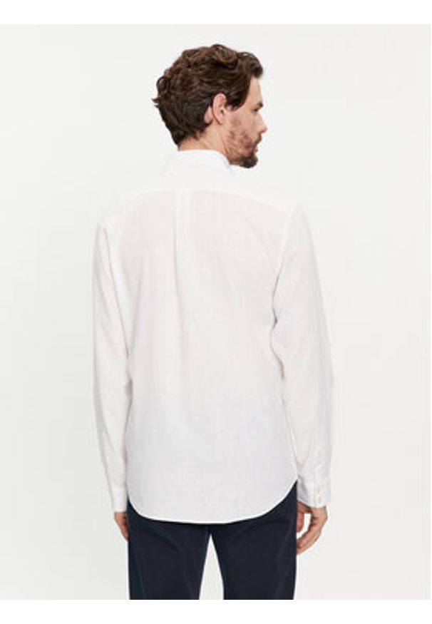 Guess Koszula F4GH00 WG3L0 Biały Regular Fit. Kolor: biały. Materiał: len, wiskoza