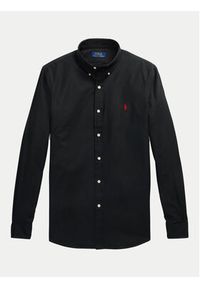 Polo Ralph Lauren Koszula 710928254006 Czarny Slim Fit. Typ kołnierza: polo. Kolor: czarny. Materiał: bawełna #3
