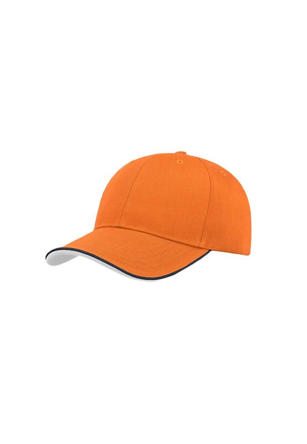 ATLANTIS - Czapka Z Daszkiem Zoom Piping Sandwich Sports 6 Panel Contrast. Kolor: pomarańczowy, wielokolorowy, żółty