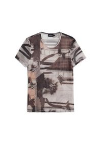 Desigual T-Shirt 25SWTK99 Czarny Regular Fit. Kolor: czarny. Materiał: syntetyk #4