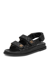 Nine West Sandały V1557-703-1 Czarny. Kolor: czarny. Materiał: materiał #4