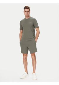 Hugo - HUGO T-Shirt Austin 50532011 Zielony ciemny Regular Fit. Kolor: zielony. Materiał: syntetyk #2