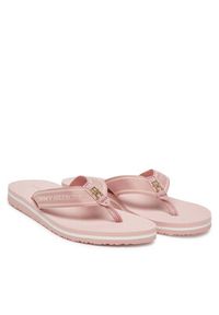 TOMMY HILFIGER - Tommy Hilfiger Japonki Hilfiger Webbing Beach Sandal FW0FW08515 Różowy. Kolor: różowy. Materiał: materiał