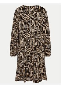 Vero Moda Curve Sukienka codzienna Ina 10301827 Beżowy Oversize. Okazja: na co dzień. Kolor: beżowy. Materiał: syntetyk. Typ sukienki: oversize, proste. Styl: casual