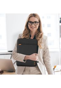 TECH-PROTECT - Etui Tech-Protect Defender Laptop 13-14 czarny. Kolor: czarny. Materiał: mikrofibra, poliester, materiał. Styl: elegancki, casual #5