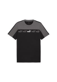 Puma - Męska koszulka Around the Block PUMA. Kolor: szary. Wzór: haft #1