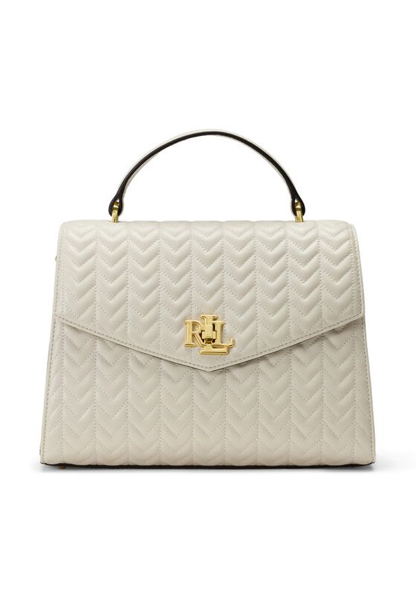 Lauren Ralph Lauren - LAUREN RALPH LAUREN Torebka Farrah 431966766001 Écru. Materiał: skórzane