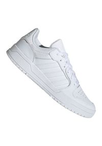 Adidas - Buty adidas Entrap M EH1865 białe. Okazja: na co dzień. Kolor: biały. Materiał: materiał, syntetyk, guma, skóra. Szerokość cholewki: normalna. Sezon: lato #1