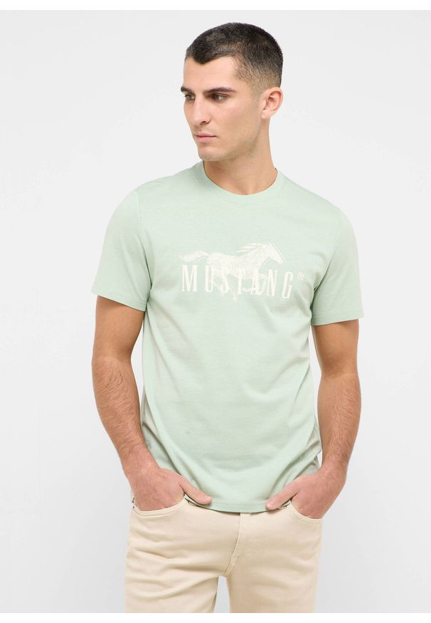 Męski T-Shirt Mustang Style Austin Frosty Green 1016492 6180