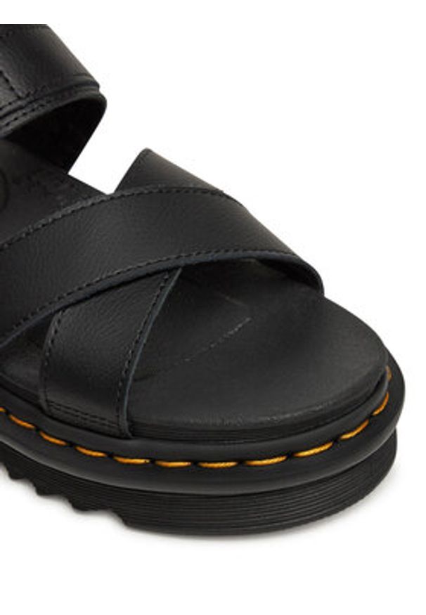 Dr. Martens Sandały Voss II DM31558001 Czarny. Kolor: czarny. Materiał: skóra
